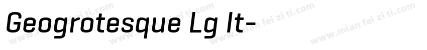 Geogrotesque Lg It字体转换